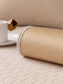 1 Pièce Couverture De Canapé En Chenille Anti-dérapante En Forme De Flocon De Neige En Beige, Nouveau Style Chinois, Entièrement Adaptée Pour Le Salon, Toutes Saisons