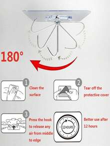 36入組重型自粘掛鉤透明防水&防油牆鉤適用於廚房,浴室,淋浴,戶外家庭裝飾