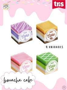 Tris, Holic Cake Eraser Holic Cake Cuteness - Kit With 4 Models - Màu tím - Xem 1