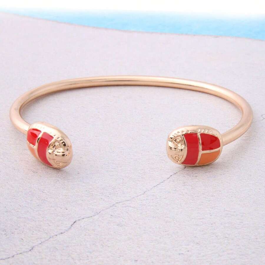 1件女士時尚昆蟲造型魅力手鏈,日常穿戴禮物,金色和彩色選擇