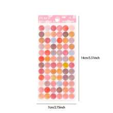 6pcs Polka Dot Pattern Random Sticker - Multicolor - View 2