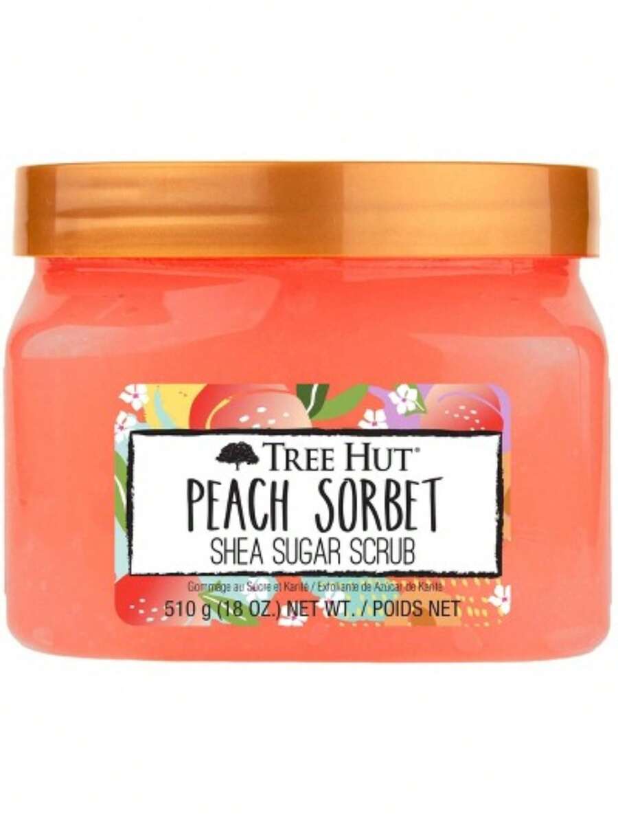 Treehut Shea Sugar Scrub - peach sorber - View 1