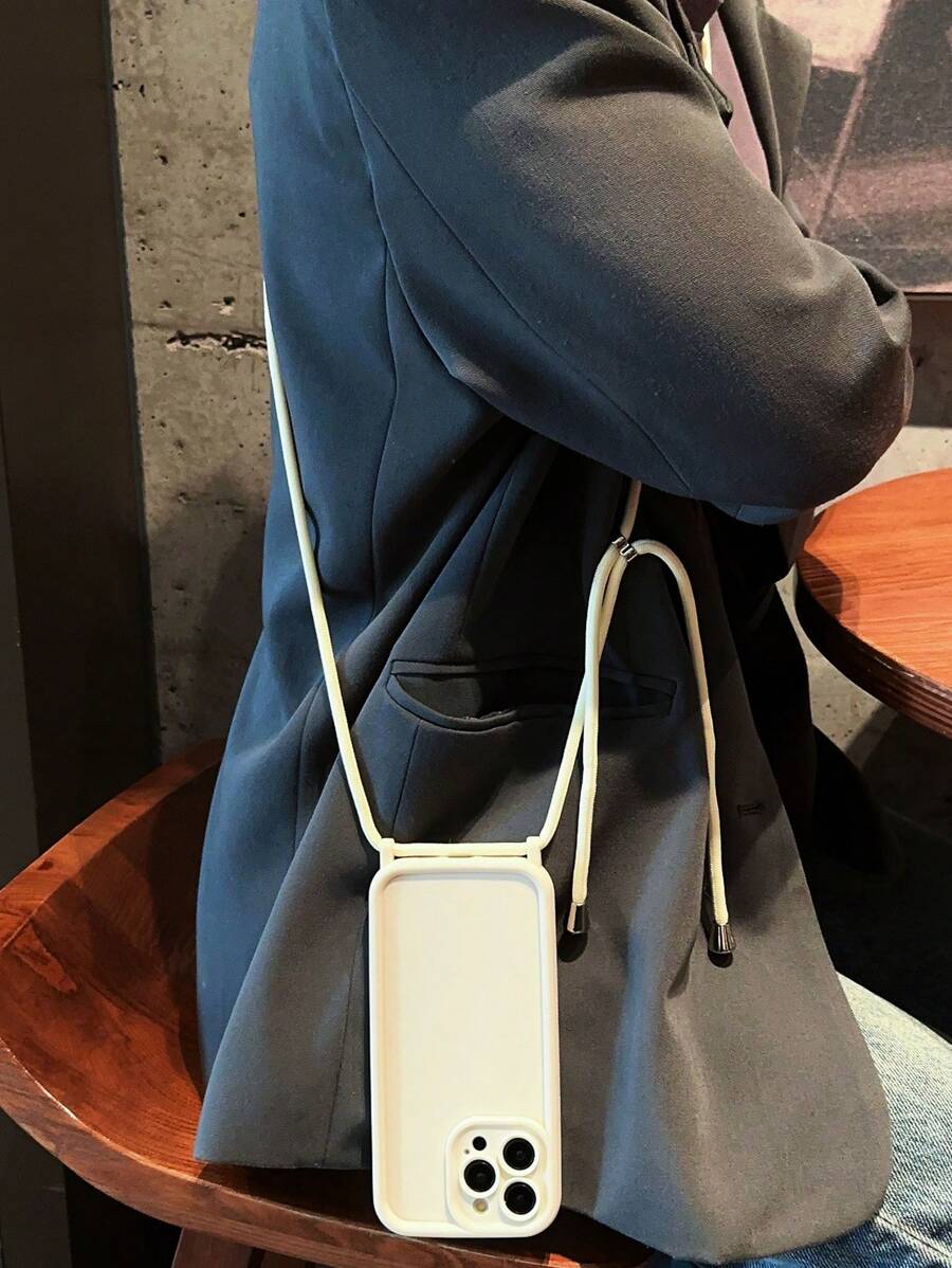 1 pieza Funda de teléfono resistente al choque de bambú delicado compatible con iPhone Xs/Xs Max/Xr/11 12 13 14 15 16 Pro/Pro Max/14 15 16 Plus/17, se puede regalar como obsequio festivo tanto para hombres como para mujeres - Beis - Ver 1