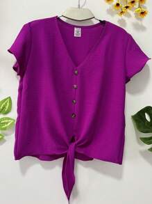 Women Tops - Màu Hoa hồng đỏ - Xem 1