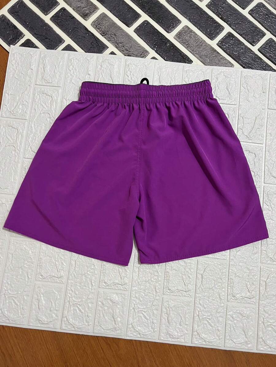 Men Shorts - Purple - View 1