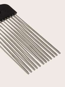 1 Miếng Đen Thép không gỉ Dụng cụ tạo kiểu tóc - Rộng Răng Xoăn Lược & Lược & Nắm tay Xử lý Lược - màu đen - Xem 2