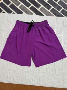 Men Shorts - Purple - View 2