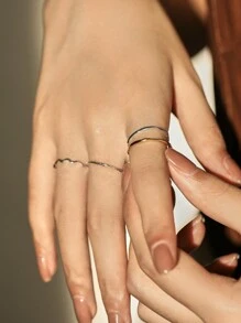 MODIAN 925 Sterling Silver Simple Fashion Stackable Ring Classic Wave Geometric Exquisite Finger Rings For Women Party Jewelry - Silver - View 4