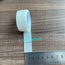 1卷兩面織帶帶100入組可拆卸膠水點,理想適用於聖誕工藝,婚禮裝飾和氣球