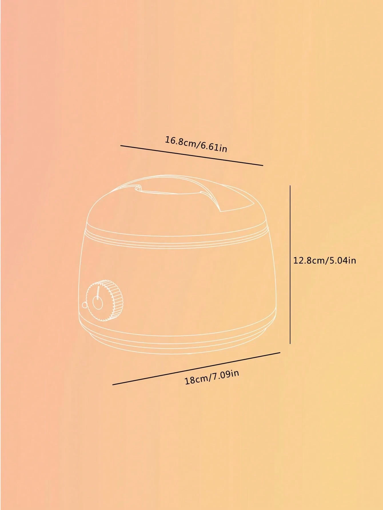 BASIC LIVING 1pc Temperature Control Hair Removal Wax Heater Men's and