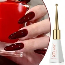XEIJAYI 1pc Long-Lasting Red Wine  Gel Nail Polish UV/LED Soak Off Gel Nail Polish For Nail Art DIY Salon Home Holiday Gift For Women - 酒紅色 - 查看 3