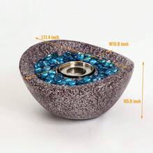 Ethanol Fire Pit Tabletop Fireplace - Grey - View 6