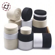 SEMINI Đen Trắng màu trơn Twill Chevron Ràng buộc Ruy băng Dây vải Ruy băng Tỉa cành Đối với Đóng gói Quần áo Phụ kiện Thủ công DIY - Twill Đen000 - Xem 2