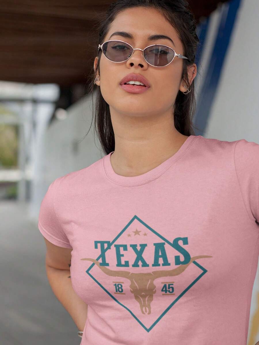 Women T-Shirts - 淺粉色 - 查看 1