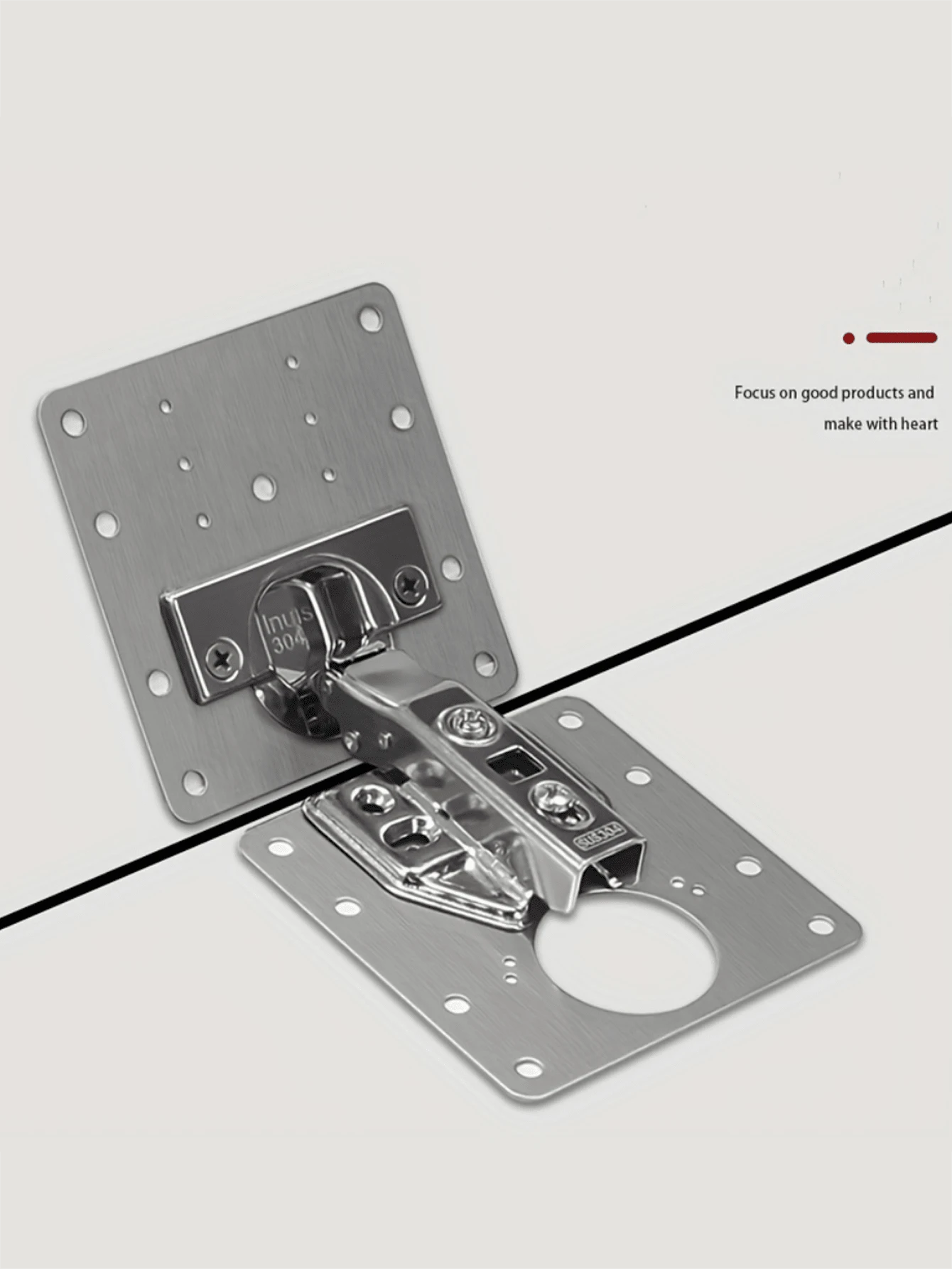 10pcs Door Hinges, Repair Kit For Door Hinges With Flat Mounting Brackets And