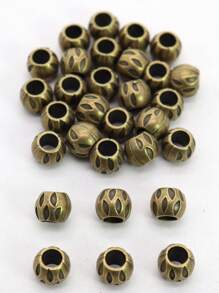 30入組復古合金珠子,直徑0.5cm,內徑0.7*0.9cm,diy手鍊製作工具