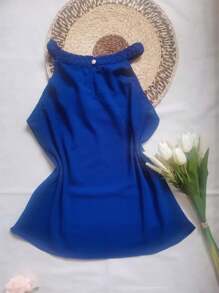 Women Tank Tops & Camis - Royal Blue - View 2