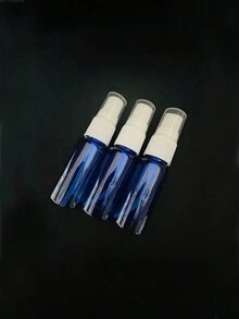 3入組20ml藍色塑膠噴霧瓶 - 藍色 - 查看 2