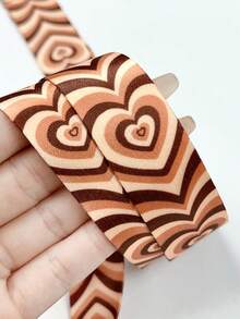 1 件咖啡色心形印花手機掛繩,適合男士、女士、青少年,相容於大多數智慧型手機,送給男孩和女孩的精美生日/聖誕禮物 - 咖啡棕 - 查看 3