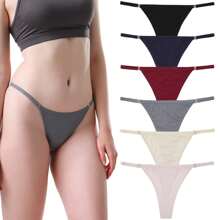 6入組女士丁字褲