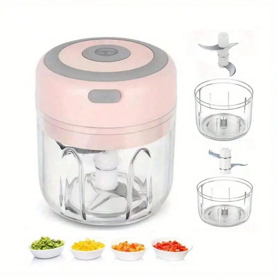 1Pc Electric Mini Garlic Chopper (Portable, Wireless,) ,Food Chopper