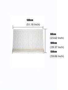 1 Miếng Ren & Lanh & Tua Hai lớp Trang trí Cửa sổ Rèm Đối với Phòng tắm , Phòng bếp Và Phòng ngủ - Nhiều màu - Xem 3