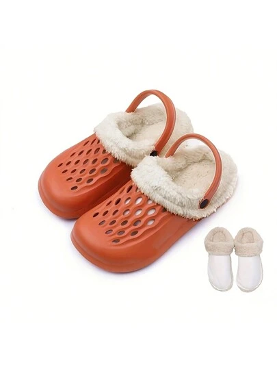 Par de Forro Interno de Felpa para Zapatos con Agujeros