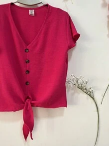 Women Blouses - Màu Hồng Tươi - Xem 2