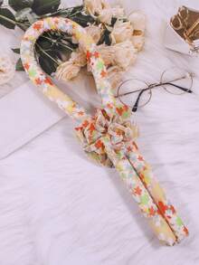 MIAO YA YA 3 件套碎花图案卷发棒、发圈，适合女性日常和节日佩戴