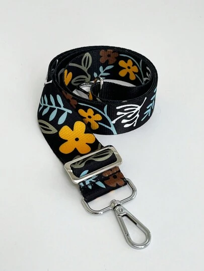 Women's Adjustable Bohemian Floral Pattern Shoulder Strap For Handbag