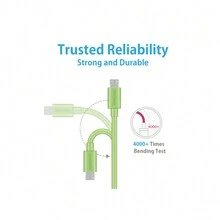 Cable De Carga Rápida Micro Usb Mageek, Compatible Con Samsung Lg (verde) - Verde - Ver 5