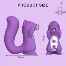 Vibrador estimulador de clítoris en forma de ardilla para mujer, succionador de lengua, pezón, Vagina, masturbador, Juguetes sexuales de succión, Vibradores masturbadores para mujeres, Juguetes sexuales de succión, estimulador de clítoris en forma de ardilla, succionador de lengua, pezón y Vagina