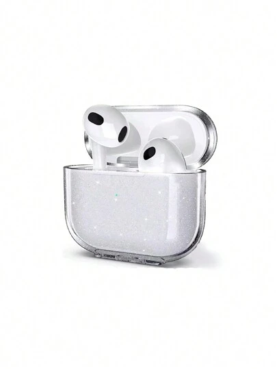 Compatible With Apple Airpods 1/2, Airpods Pro, Airpods 3, Airpods Pro (2nd Generation) -solid Color- Basic Loose Powder Tpu Soft Case Earphone Protective Cover