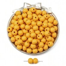 beadia 50pcs Colorful Round Wooden Beads, For Necklace And Bracelet DIY Crafting Materials - Multicolor - View 8