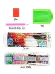 1pc Blue Dragon Pattern Diamond Painting - Multicolor - View 6