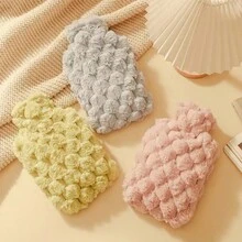 1入組裝水後可使用的毛絨暖水瓶,女士專用,適用於暖手、暖胃、暖頸、在床上使用