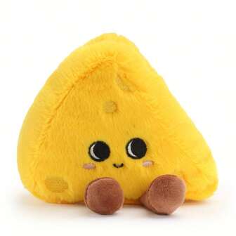 1 pieza Lindo juguete de peluche de la serie de comida de queso amarillo, adorno colgante, regalo decorativo, comida linda, adornos de peluche, peluche de queso