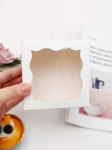 小開窗烘焙包裝盒-5入組婚禮派對禮品袋 - 白色 - 查看 5