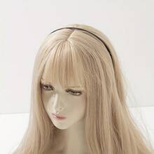 女士黑色金屬螺旋髮圈,適用於家居洗臉、化妝或固定頭髮