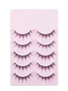 10pcs Small False Eyelashes 5pairs/set Natural & Realistic Fairy Lashes For Women Eyelash Extension - Black - View 7