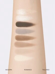 JOOCYEE 多色眼影盤 16 木水泥 8 色煙燻眼霧面閃光高色素柔和光滑眼影 - 16木水泥 - 查看 6