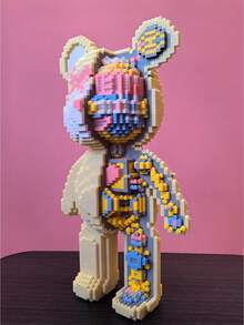 Đồng hồ Động lực Gấu Mô-đun xây dựng Bộ đồ chơi , Nguyên vật liệu , Với cây búa Công cụ Đến Dễ dàng Cuộc họp , Thích hợp Đối với Con trai Và Cô gái , Đồ chơi giải nén , Quà tặng ngày lễ Bộ , Quà sinh nhật , Lễ tạ ơn Qủa tặng , Đồ chơi trí lực , Kích thước lớn Thông minh Phát triển , ( ) - Màu Khaki - Xem 5