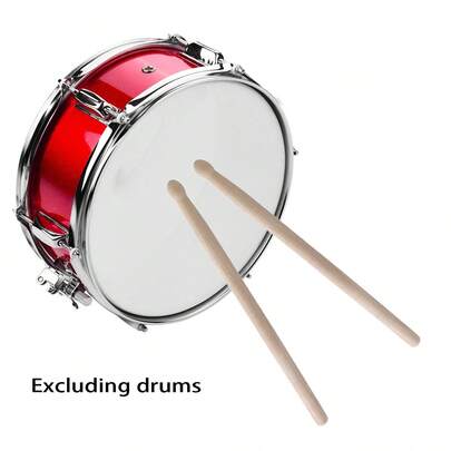 1pc a pair of solid wood percussion instrument drumsticks, suitable for children's music enlightenment early education, drums, frame drums, waist drum percussion beginners to learn drumsticks