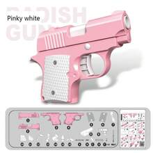 1911 迷你蘿蔔形手槍，手動 Diy Edc 拼圖玩具，3D 列印兒童禮物。不燃燒，適合室內玩耍作為緩解壓力 - 彩色 - 查看 5