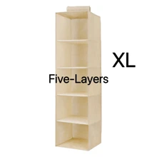 1 pieza Bolsa colgante de tela no tejida de múltiples capas para ropa, cocina, organizador multifuncional, decoración de festival, decoración de habitación, decoración del hogar, decoración del dormitorio, vestido, pantalones, zapatos, vaqueros, botas