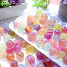 1入組天然彩虹螢石球、拋光紫綠色螢石球、冥想水晶球、靈氣治療、治療水晶、魔法球、魔術師的神聖能量、家居裝飾球、水晶禮品 - 1件隨機 - 查看 3
