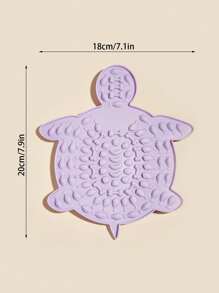 1pc Tortoise Shaped Pet Lick Pad - Purple - View 5