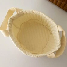 小熊形狀收納籃,適合嬰兒尿布、衣服和玩具整理 - 米色 - 查看 3