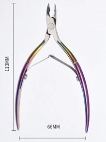 Titanium Coated Professional Nail Cuticle Nipper With Blue Packaging For Manicure - Multicolor - View 6