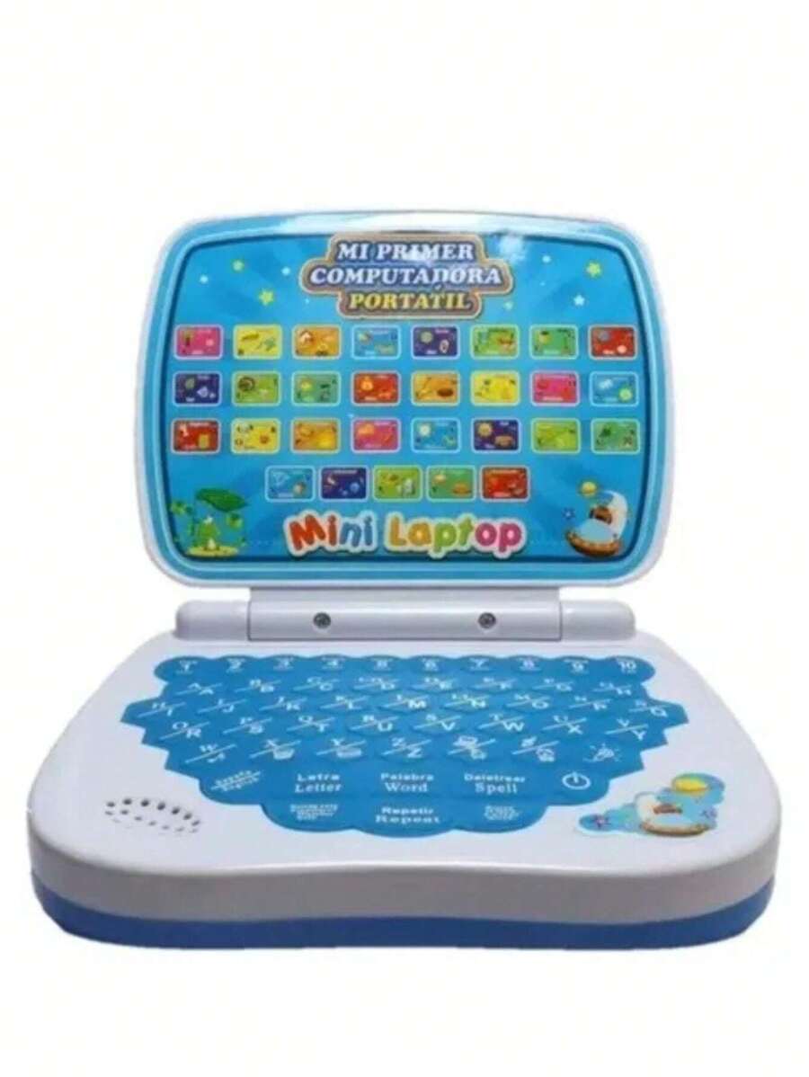 Computadora Juguete Para Niños Laptop Didáctica Interactiva - Albaricoque - Ver 1